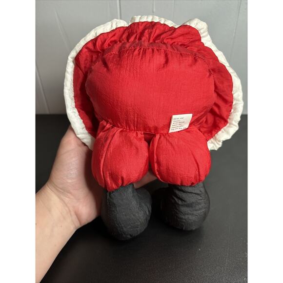 Hallmark Puffy Nylon Parachute Santa Claus Stuffed Doll Plush Toy 90s Vintage - Picture 7 of 9